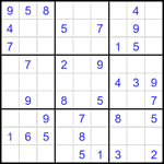 Судоку 9х9 #2035 легкий Судоку 9х9 #2035 легкий