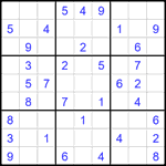 Судоку 9х9 #2036 легкий Судоку 9х9 #2036 легкий