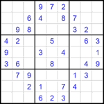 Судоку 9х9 #2037 легкий Судоку 9х9 #2037 легкий
