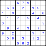 Судоку 9х9 #2041 легкий