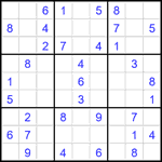 Судоку 9х9 #2044 легкий Судоку 9х9 #2044 легкий