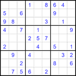 Судоку 9х9 #2045 легкий Судоку 9х9 #2045 легкий