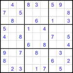 Судоку 9х9 #2050 легкий
