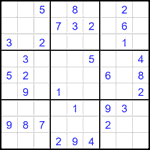 Судоку 9х9 #1967 средний Судоку 9х9 #1967 средний