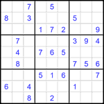 Судоку 9х9 #1968 средний Судоку 9х9 #1968 средний