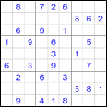 Судоку 9х9 #1969 средний Судоку 9х9 #1969 средний