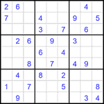 Судоку 9х9 #1972 средний Судоку 9х9 #1972 средний