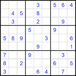 Судоку 9х9 #1975 средний Судоку 9х9 #1975 средний