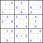 Судоку 9х9 #1981 средний Судоку 9х9 #1981 средний
