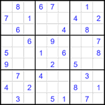 Судоку 9х9 #1982 средний Судоку 9х9 #1982 средний