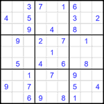 Судоку 9х9 #1985 средний Судоку 9х9 #1985 средний
