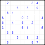 Судоку 9х9 #1988 средний Судоку 9х9 #1988 средний