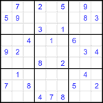 Судоку 9х9 #1991 средний Судоку 9х9 #1991 средний