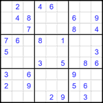 Судоку 9х9 #1992 средний Судоку 9х9 #1992 средний