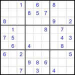 Судоку 9х9 #1993 средний Судоку 9х9 #1993 средний