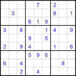 Судоку 9х9 #1998 средний Судоку 9х9 #1998 средний