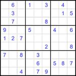 Судоку 9х9 #2003 средний Судоку 9х9 #2003 средний