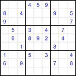 Судоку 9х9 #2004 средний Судоку 9х9 #2004 средний