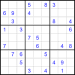 Судоку 9х9 #2007 средний Судоку 9х9 #2007 средний