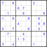 Судоку 9х9 #2009 средний