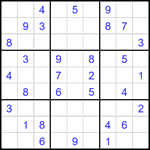 Судоку 9х9 #2010 средний