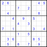 Судоку 9х9 #2012 средний