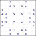 Судоку 9х9 #2016 средний Судоку 9х9 #2016 средний