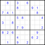 Судоку 9х9 #2019 средний