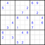 Судоку 9х9 #1986 трудный Судоку 9х9 #1986 трудный