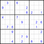 Судоку 9х9 #1993 трудный Судоку 9х9 #1993 трудный