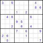 Судоку 9х9 #2000 трудный