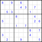 Судоку 9х9 #2001 трудный Судоку 9х9 #2001 трудный