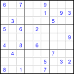 Судоку 9х9 #2003 трудный Судоку 9х9 #2003 трудный