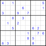 Судоку 9х9 #2004 трудный Судоку 9х9 #2004 трудный