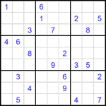 Судоку 9х9 #2005 трудный Судоку 9х9 #2005 трудный