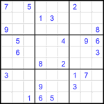 Судоку 9х9 #2007 трудный Судоку 9х9 #2007 трудный