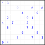 Судоку 9х9 #2008 трудный