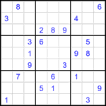 Судоку 9х9 #2009 трудный