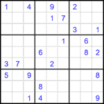 Судоку 9х9 #2010 трудный