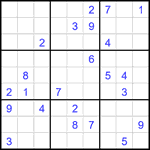 Судоку 9х9 #2011 трудный
