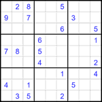 Судоку 9х9 #2018 трудный