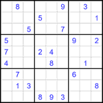 Судоку 9х9 #1962 очень трудный Судоку 9х9 #1962 очень трудный