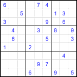 Судоку 9х9 #1970 очень трудный Судоку 9х9 #1970 очень трудный