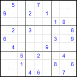 Судоку 9х9 #1971 очень трудный Судоку 9х9 #1971 очень трудный