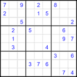 Судоку 9х9 #1972 очень трудный Судоку 9х9 #1972 очень трудный