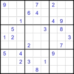 Судоку 9х9 #1973 очень трудный Судоку 9х9 #1973 очень трудный