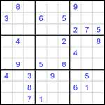 Судоку 9х9 #1976 очень трудный Судоку 9х9 #1976 очень трудный