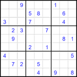 Судоку 9х9 #1977 очень трудный Судоку 9х9 #1977 очень трудный