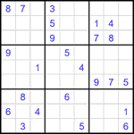 Судоку 9х9 #1979 очень трудный Судоку 9х9 #1979 очень трудный