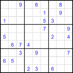 Судоку 9х9 #1985 очень трудный Судоку 9х9 #1985 очень трудный